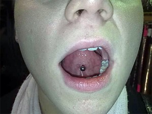 under tongue