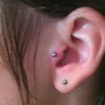 tragus piercing labret steel