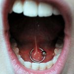 toungue webbing pierced